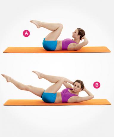 de Pilates Ejercicios para un vientre plano tijeras