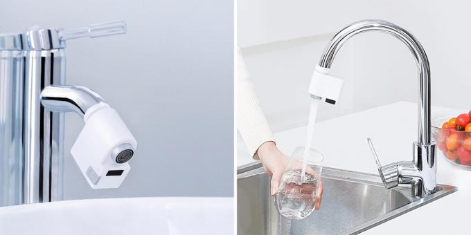 Tocar la boquilla de la grúa Xiaomi inducción agua en el hogar