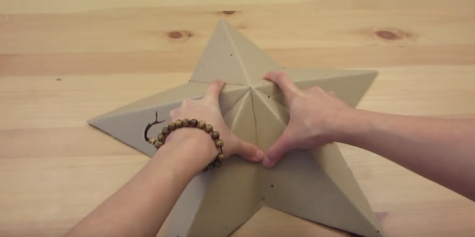 Cómo hacer una lámpara: forma una estrella 3D
