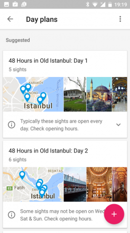 Google Trips excursión de un día