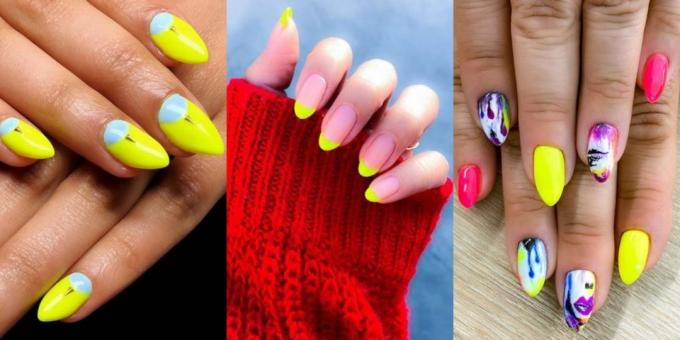 Fashion Nails 2019: amarillo neón