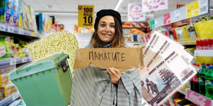 La experiencia personal: cómo vivir una semana a 700 rublos