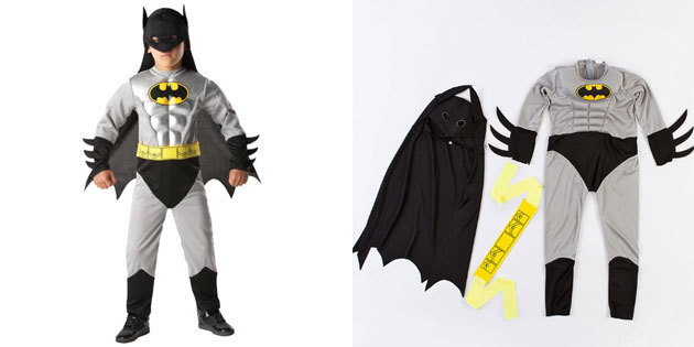 traje de Batman de los niños