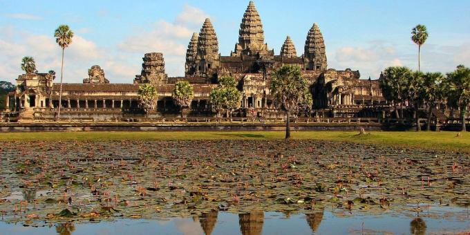 territorio asiático no es en vano atraer turistas: el parque arqueológico de Angkor, Camboya
