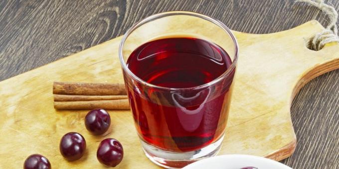 Bebidas saludables antes de acostarse: jugo de cereza