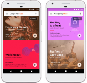 La reproducción de música Google va listas de reproducción, seleccionado para usted por la inteligencia artificial