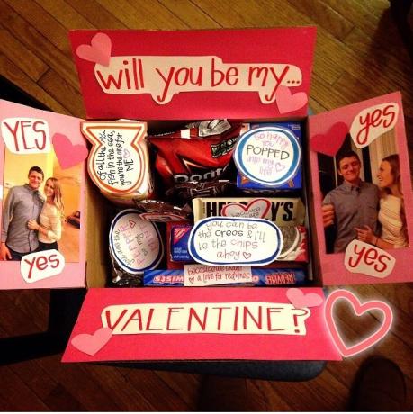 Regalos para el Día de San Valentín: caja con dulces