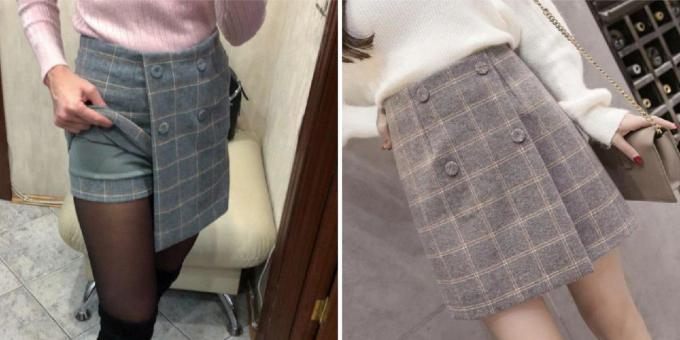 Lana falda-pantalones cortos
