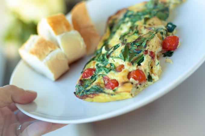 Tortilla con verduras