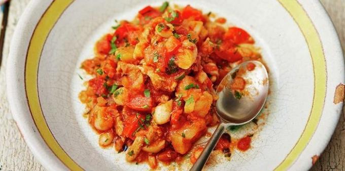 Recetas con carne de cerdo: guiso de carne de cerdo y verduras