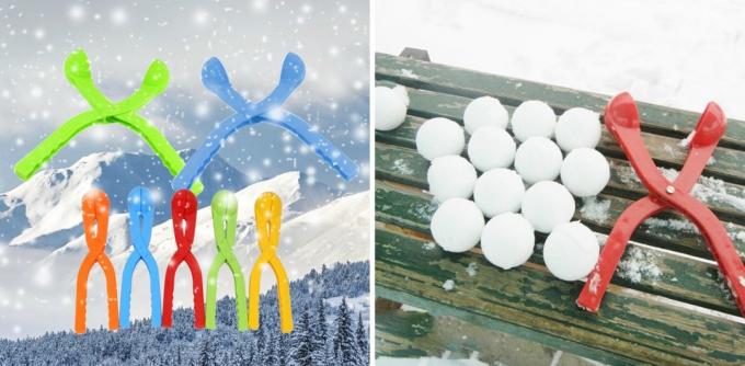 Productos para el invierno: un dispositivo para bolas de nieve modelado