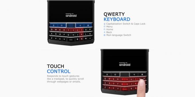teléfono inteligente teclado QWERTY duradera Unihertz Titan
