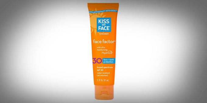 Protector solar con un SPF de 30 de Kiss My Face