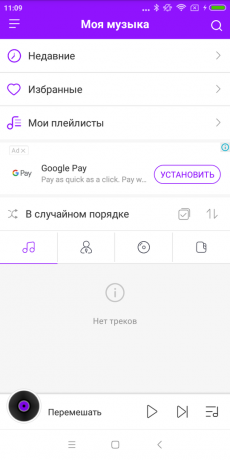Como opción en la MIUI: aplicación "Música"