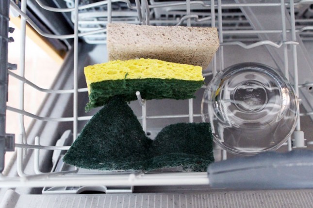 Cómo utilizar un lavavajillas: Esponja de lavado