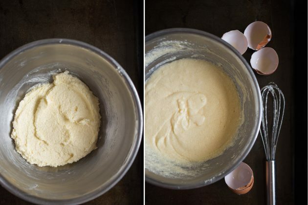 Muffins de mandarina: amasa la masa