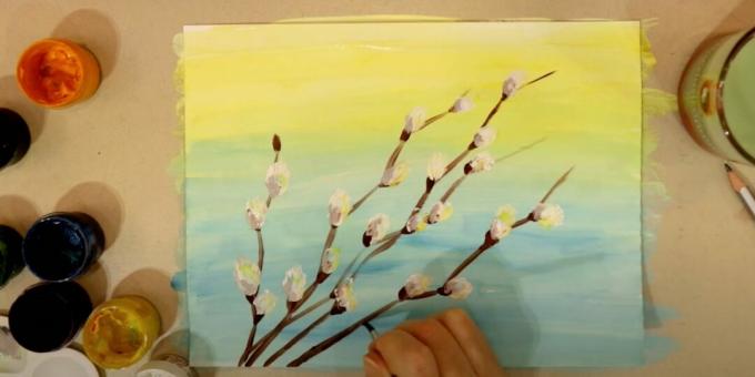 Dibujos de Pascua: haz las flores esponjosas