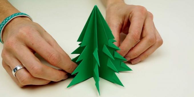 Cómo hacer un árbol de Navidad con papel con tus propias manos.