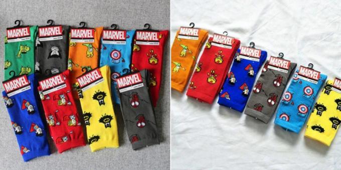 Calcetines para los fans de cómics