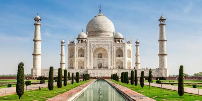 Taj Mahal en la India