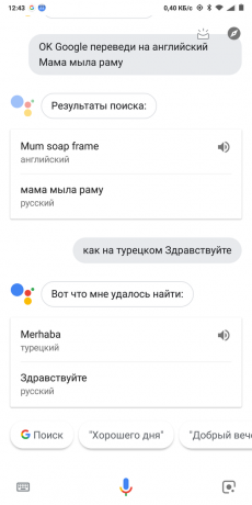 Google Now: Traducción