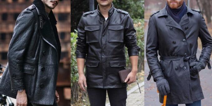 Hombres de la moda - 2019: chaquetas y abrigos en piel