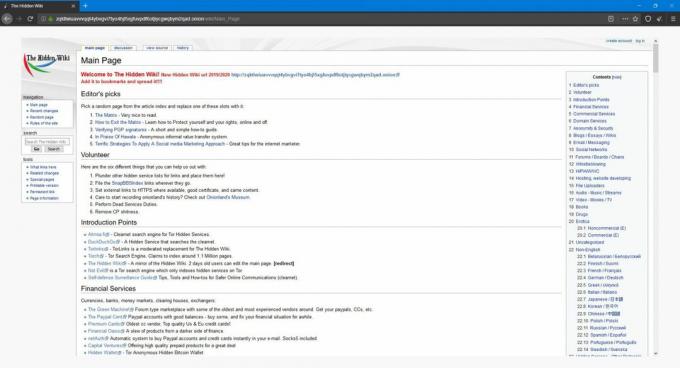 Cómo acceder a la darknet: The Hidden Wiki 