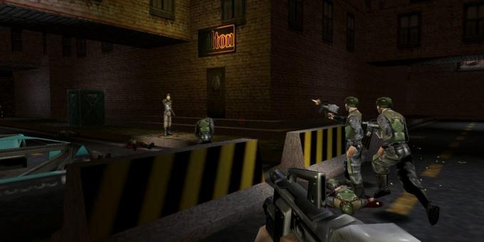 viejos juegos en el PC: tiroteo en Deus Ex