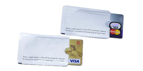 Caja protectora para tarjetas con NFC