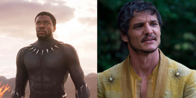 comparar caracteres "The Avengers" y "Juego de Tronos". Negro Panther y Oberyn Martell