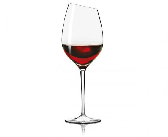 Un vaso de vino tinto Syrah