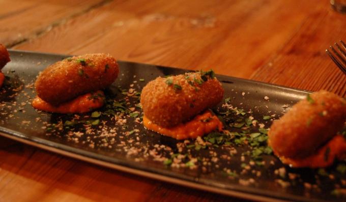 Croquetas con palitos de cangrejo 