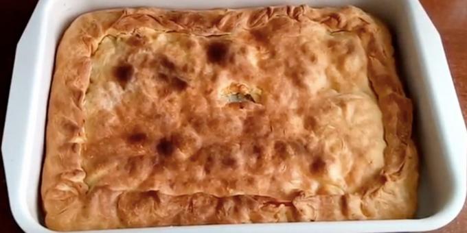 Receta: Kurnik partir de la masa sin las tortitas, pero con las patatas