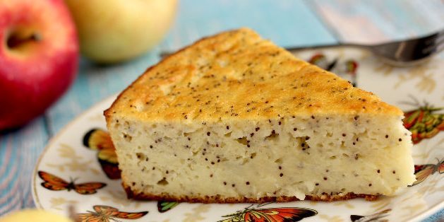 Tarta de manzana en yogur sin harina