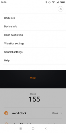 Xiaomi Mijia SmartWatch: Ajustes