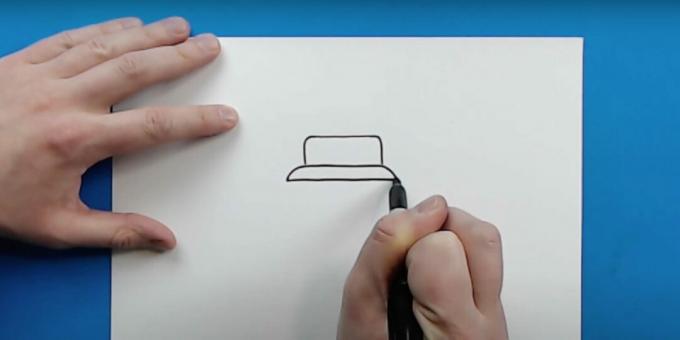 Cómo dibujar un tanque: dibuja la parte superior
