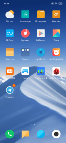 Descripción general de Xiaomi MI 9: iconos del escritorio