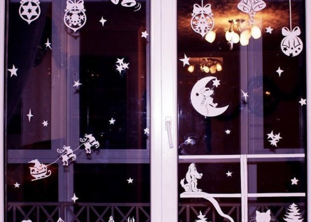 Cómo decorar una casa en la víspera de Año Nuevo: ventanas