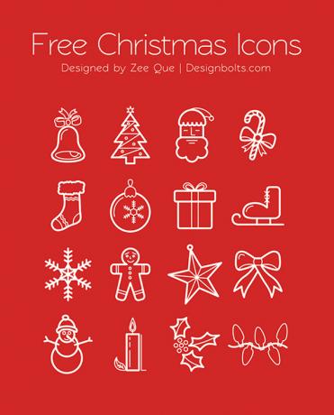 Bellos iconos libres de la Navidad por Zee Que