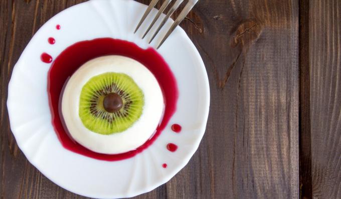 Panna Cotta " Creepy Eye": un postre original para Halloween