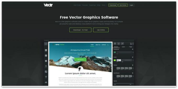 los editores de vectores libres: VECTR