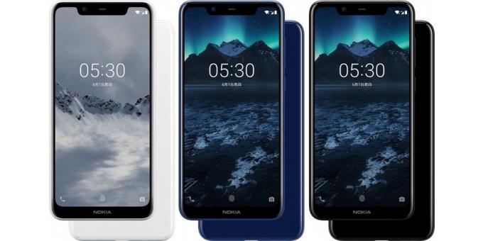 Nokia X5: Tres opciones de color