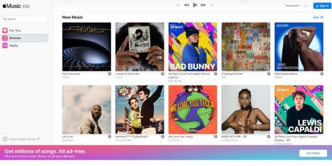 Tecnología: salir de la versión web de Apple Music 