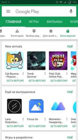 Android de Google Play: probar aplicaciones