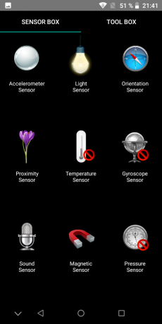 UMIDIGI A3: Sensores