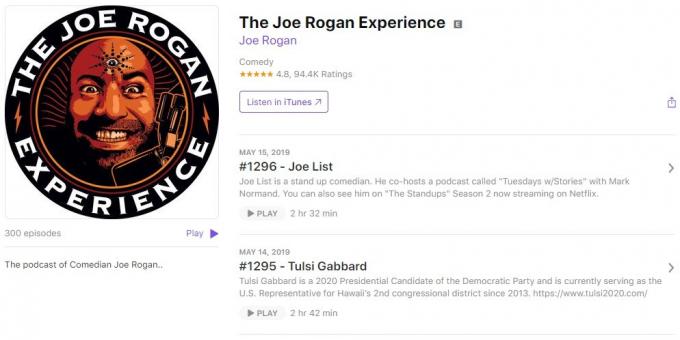 de podcast interesante: la experiencia de Joe Rogan