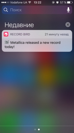 Registro de Aves: push-notificación