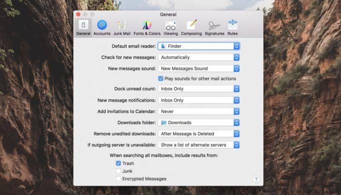 Apple Mail: ajustes de MacOS