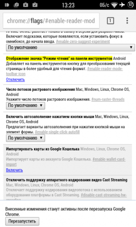 lectura Chrome para Android