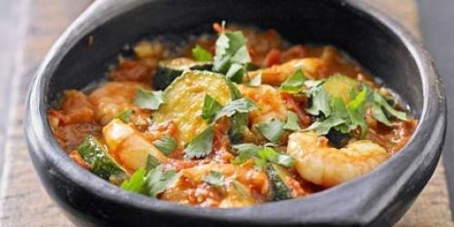 Las mejores recetas con jengibre: Calabacín curry y camarones con jengibre